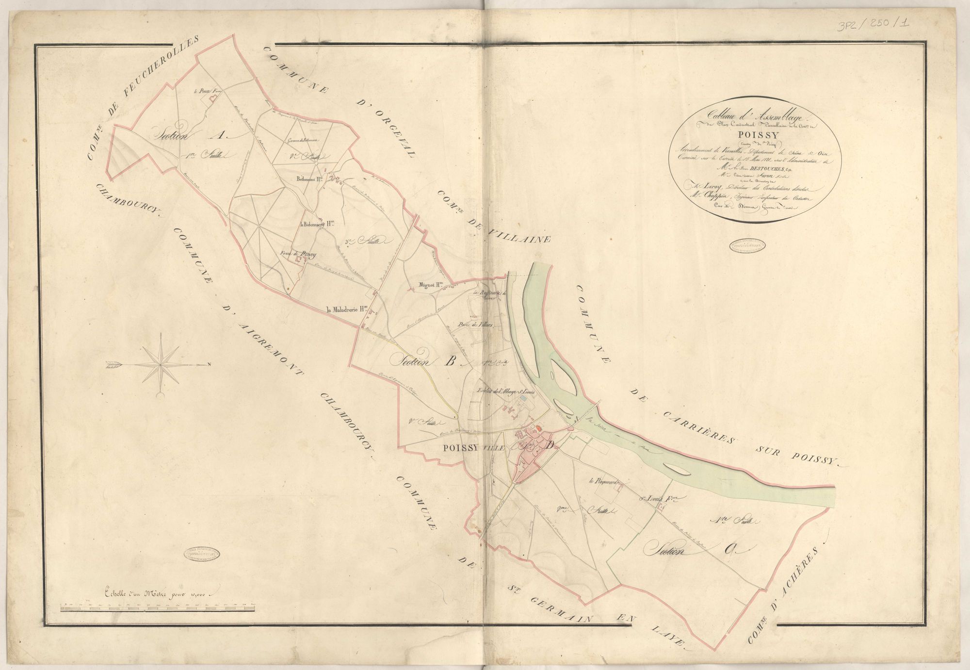 Poissy - Plans de la Préfecture de Seine-et-Oise
