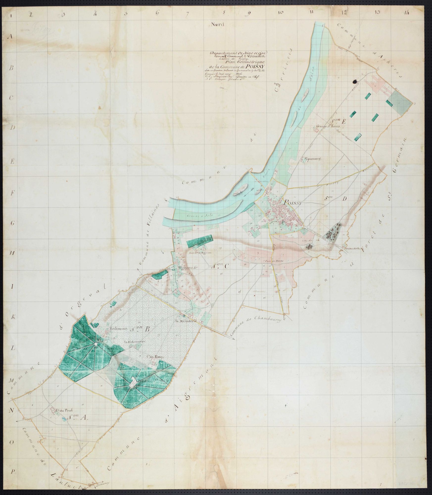 Poissy - Plan géométrique