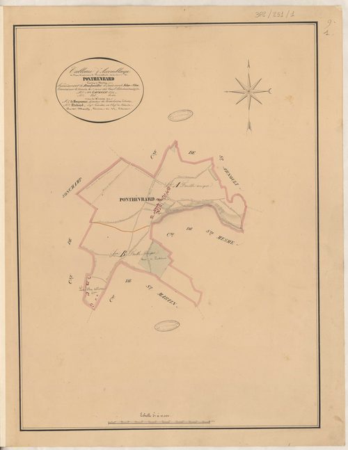 Ponthévrard - Plans de la Préfecture de Seine-et-Oise