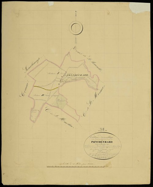Ponthévrard - Plans de l’Administration du cadastre
