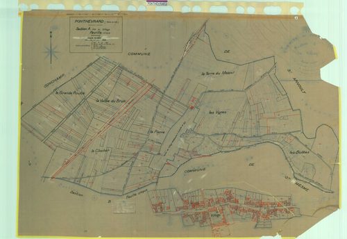 Ponthévrard - Plans du cadastre rénové