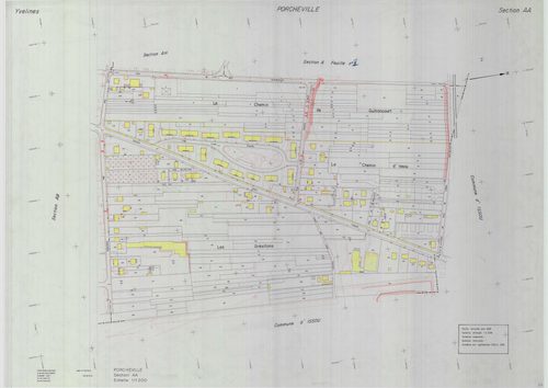 Porcheville - Plans du cadastre révisé