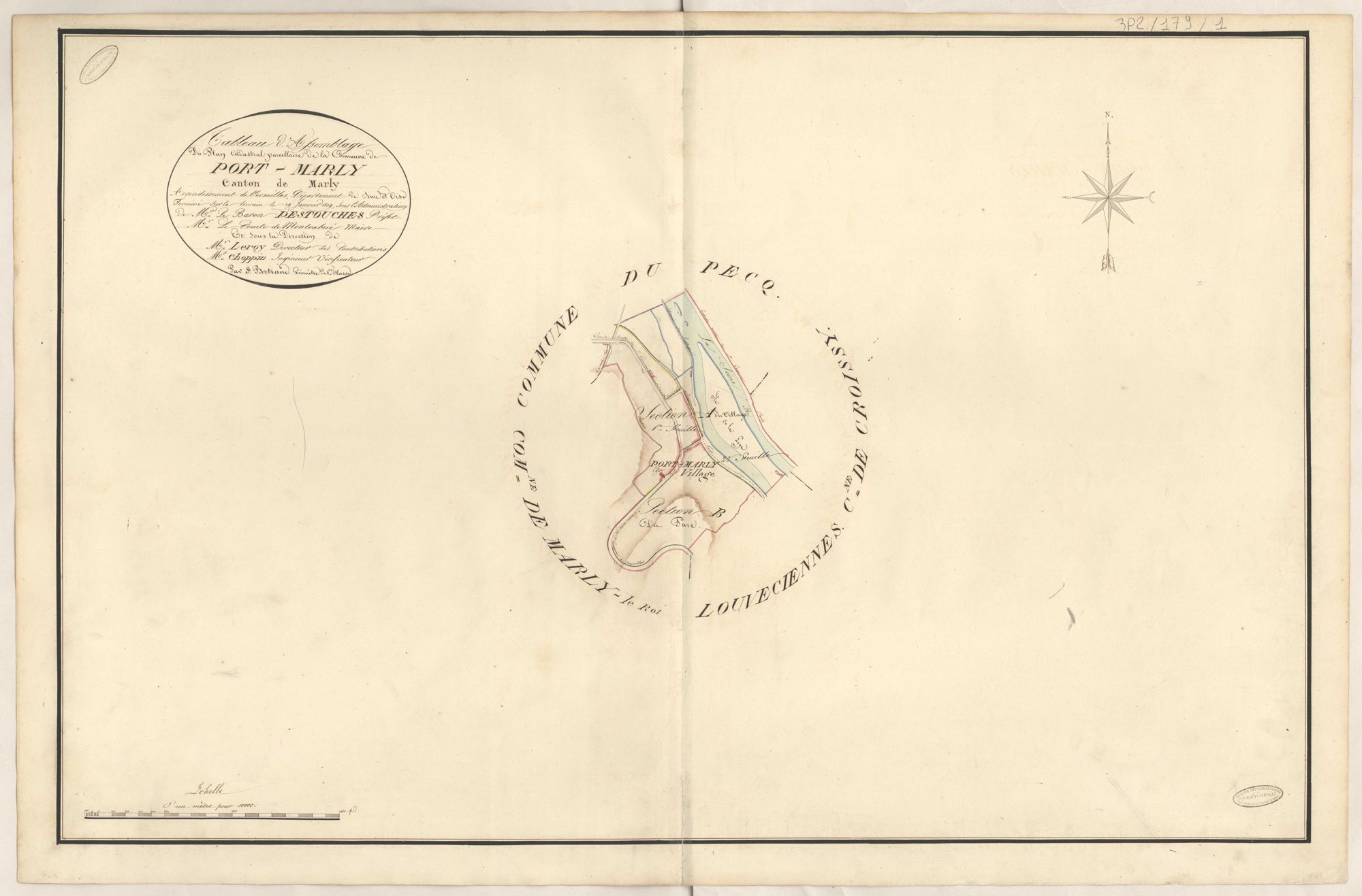 Le Port-Marly - Plans de la Préfecture de Seine-et-Oise