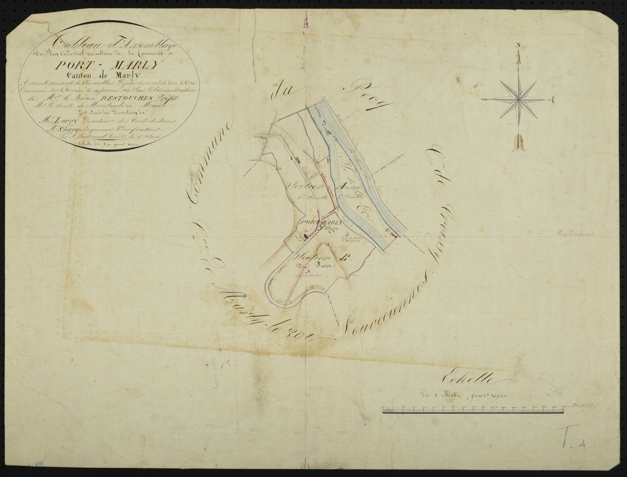 Le Port-Marly - Plans de l’Administration du cadastre