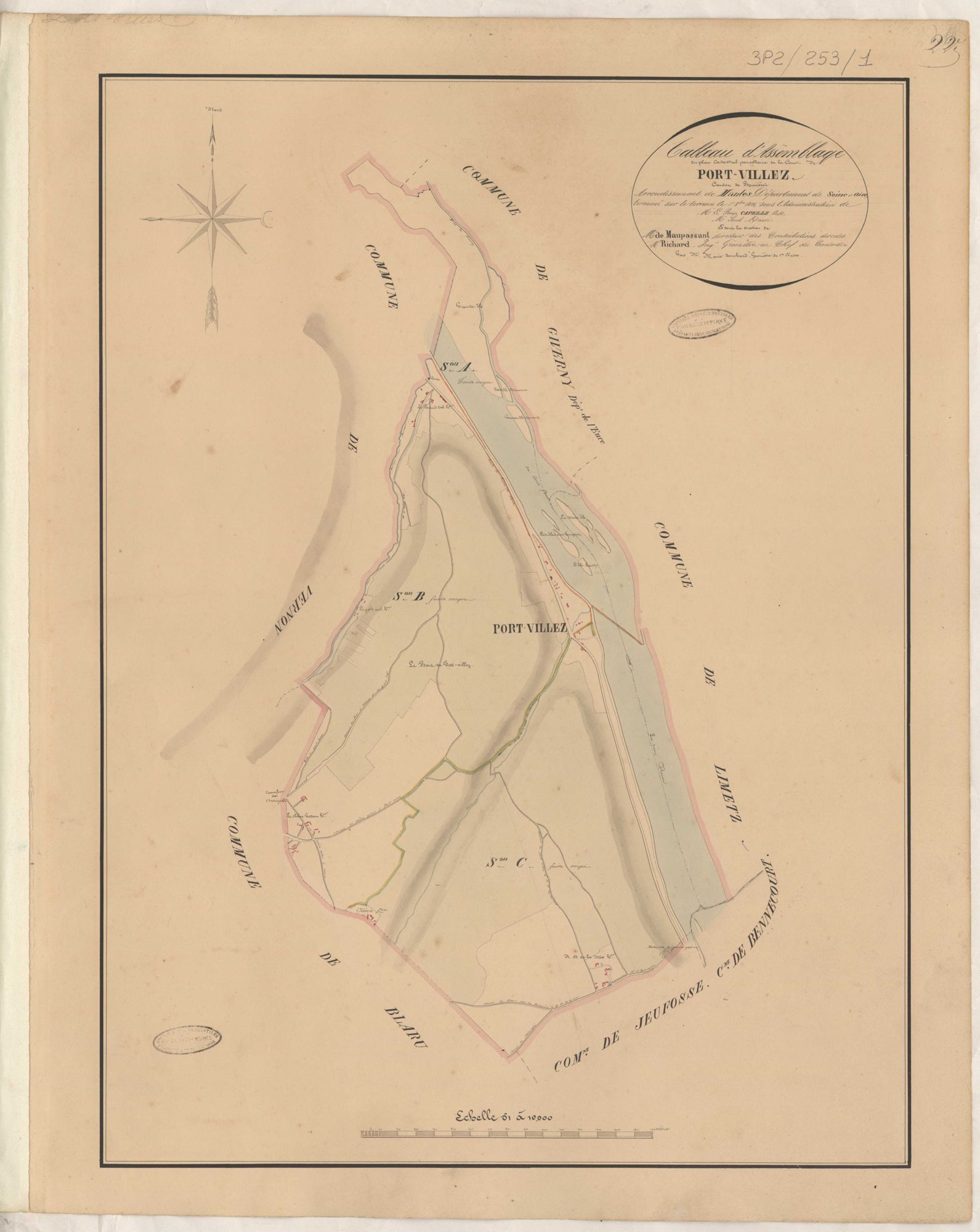 Port-Villez - Plans de la Préfecture de Seine-et-Oise