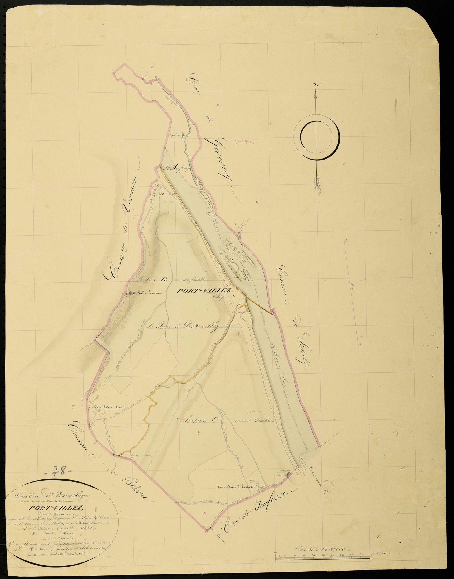 Port-Villez - Plans de l’Administration du cadastre