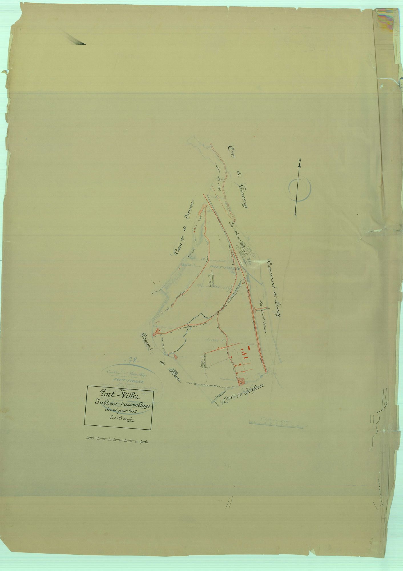 Port-Villez - Plans du cadastre rénové