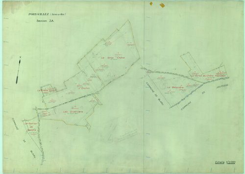 Port-Villez - Plans du cadastre remembré