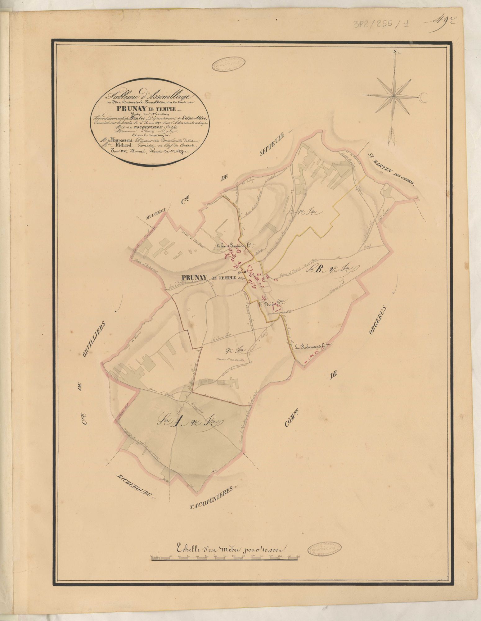 Prunay-le-Temple - Plans de la Préfecture de Seine-et-Oise