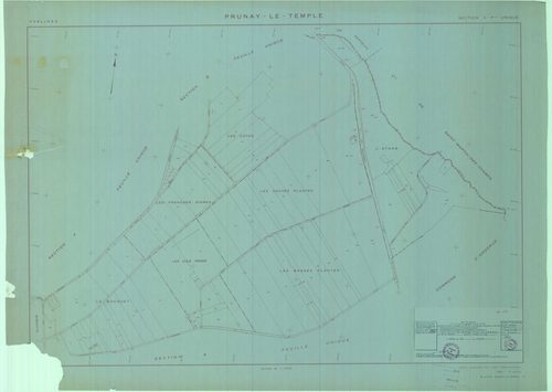 Prunay-le-Temple - Plans du cadastre remembré