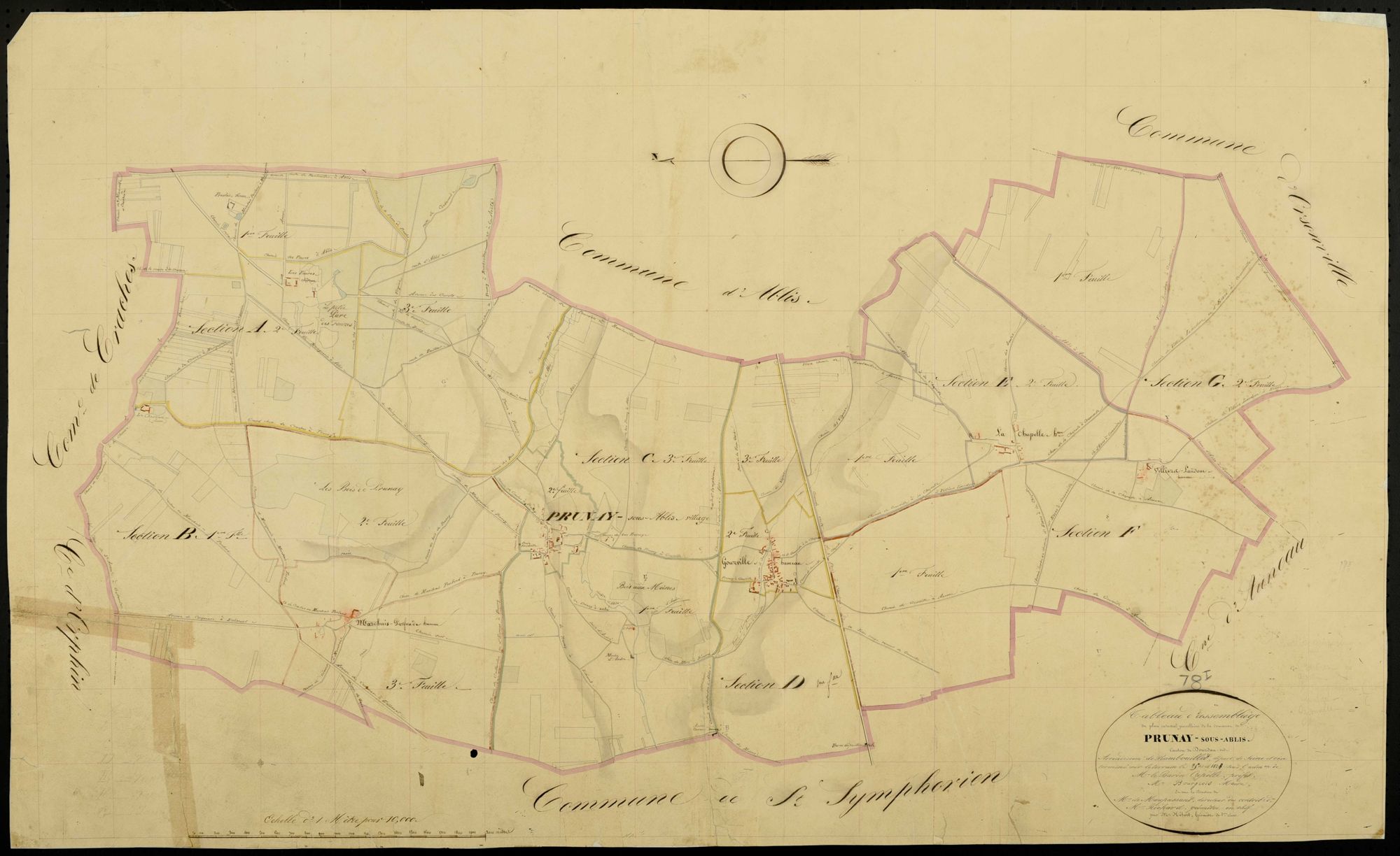 Prunay-en-Yvelines - Plans de l’Administration du cadastre