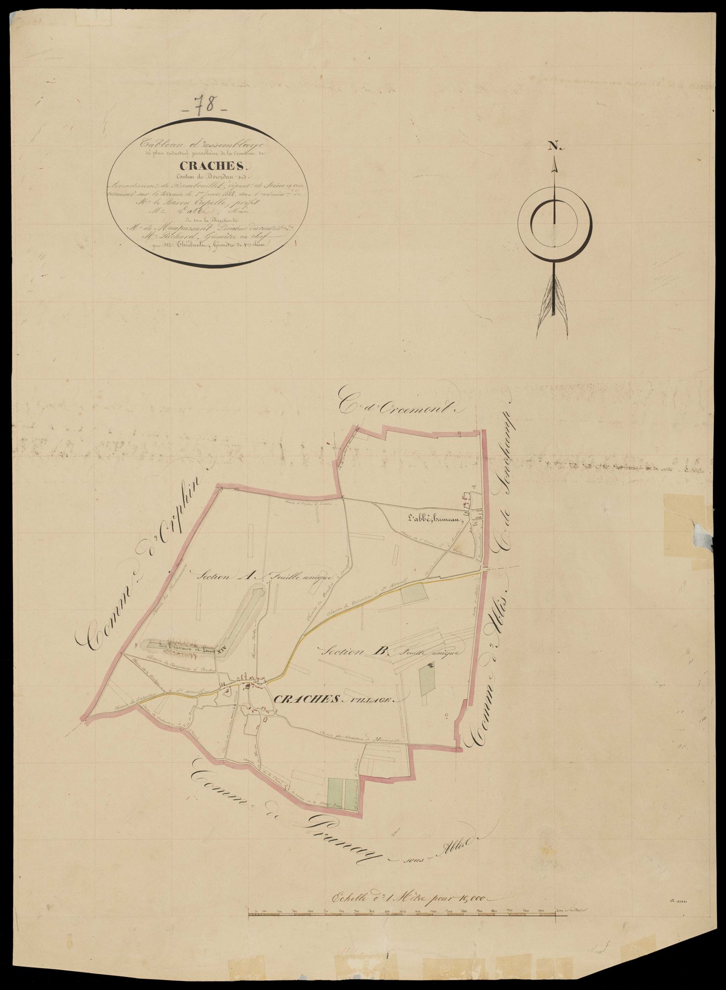 Prunay-en-Yvelines - Plans de l’Administration du cadastre