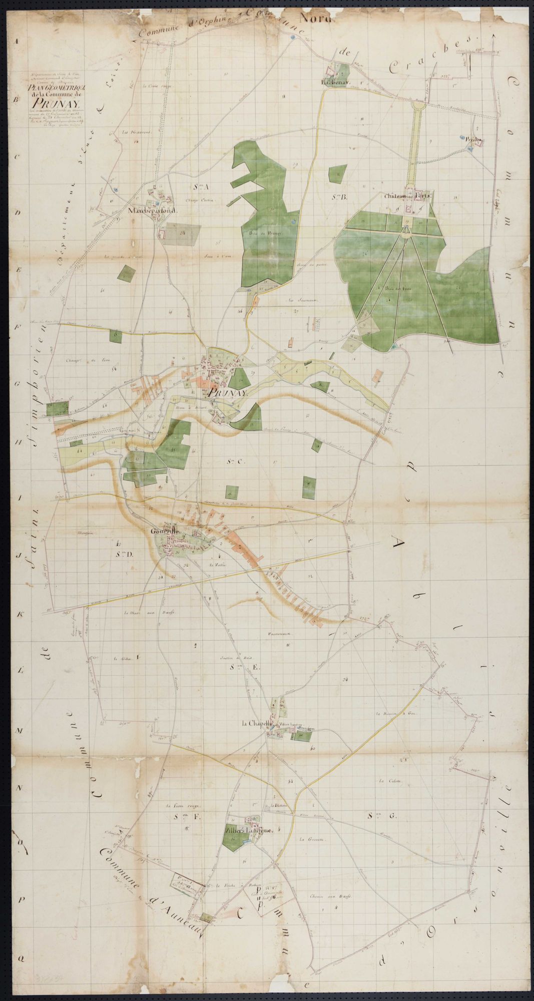 Prunay-en-Yvelines - Plan géométrique