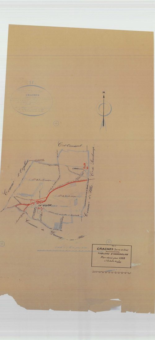 Prunay-en-Yvelines - Plans du cadastre rénové