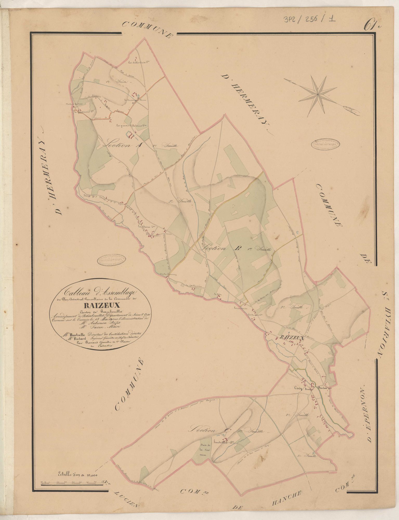 Raizeux - Plans de la Préfecture de Seine-et-Oise