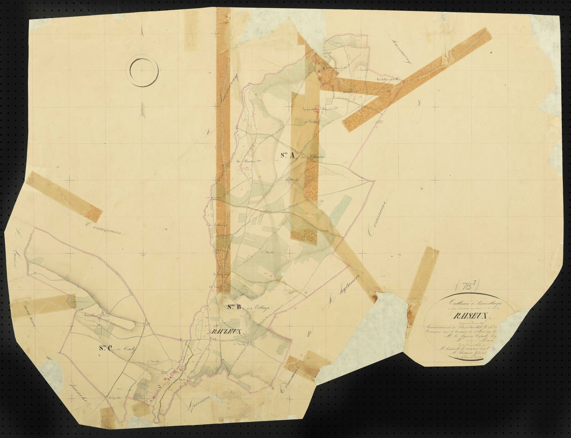Raizeux - Plans de l’Administration du cadastre