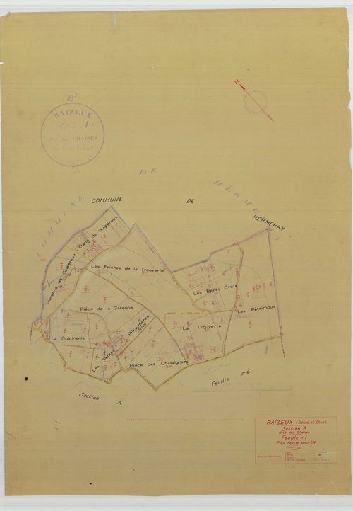 Raizeux - Plans du cadastre rénové