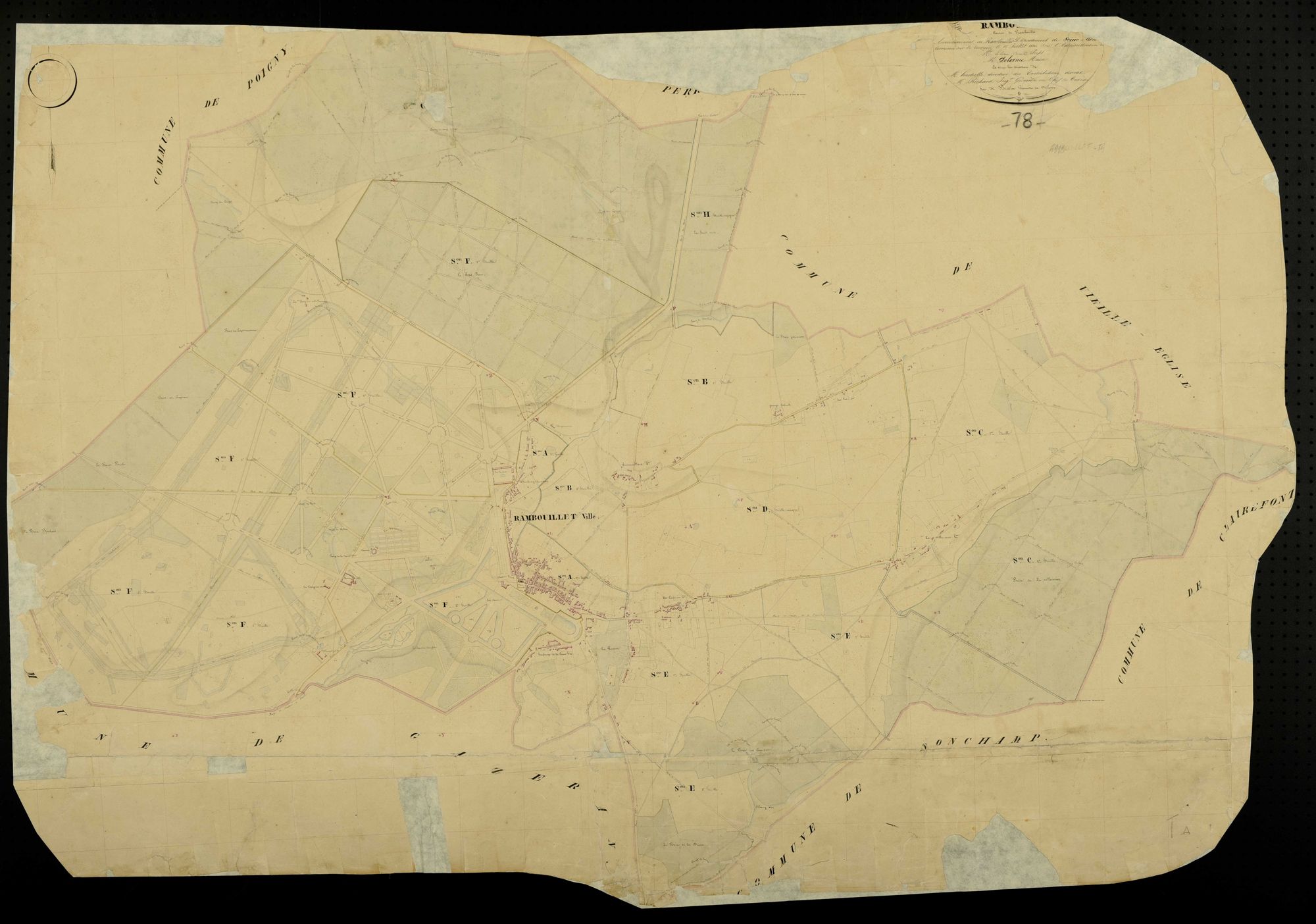 Rambouillet - Plans de l’Administration du cadastre