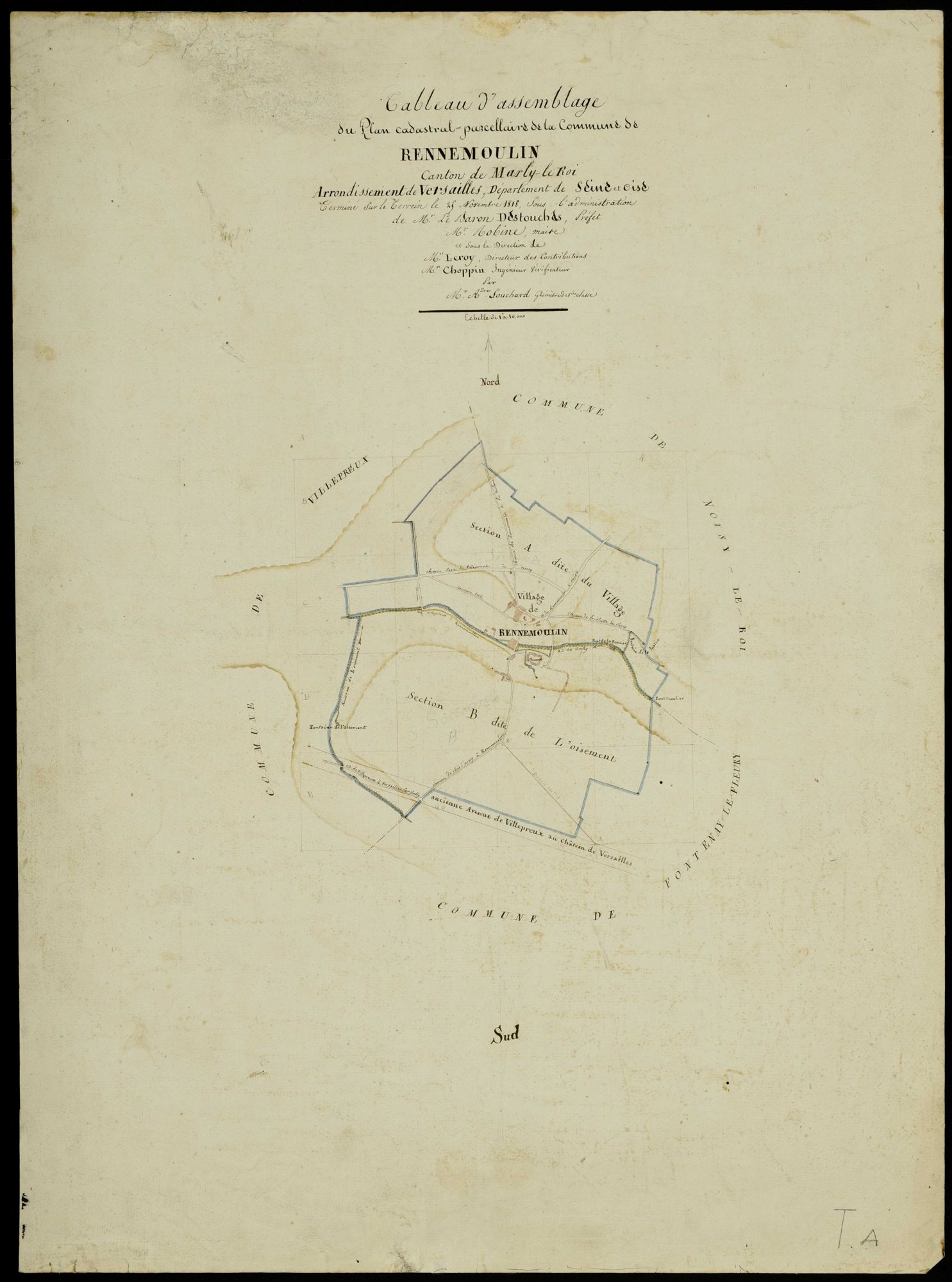 Rennemoulin - Plans de l’Administration du cadastre