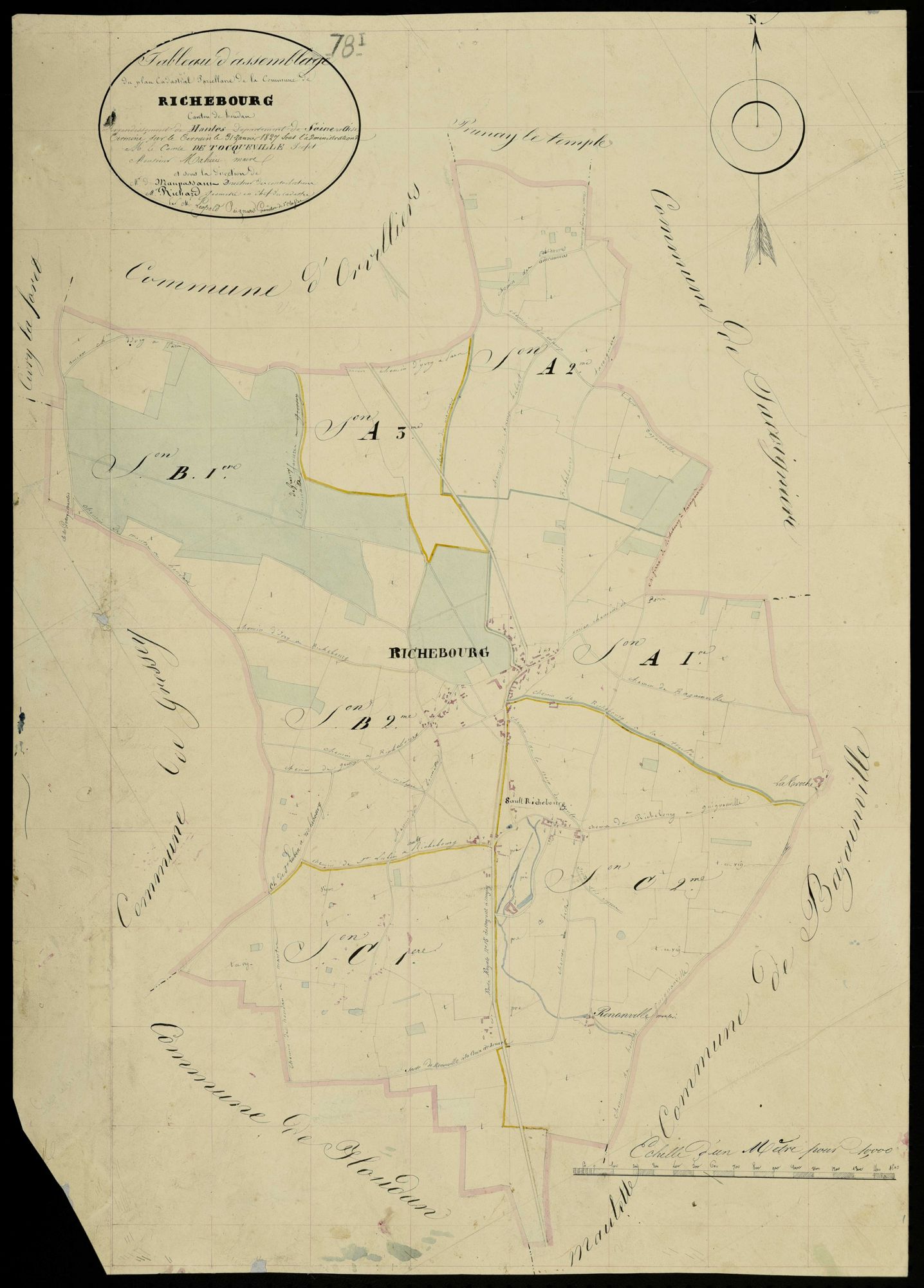 Richebourg - Plans de l’Administration du cadastre