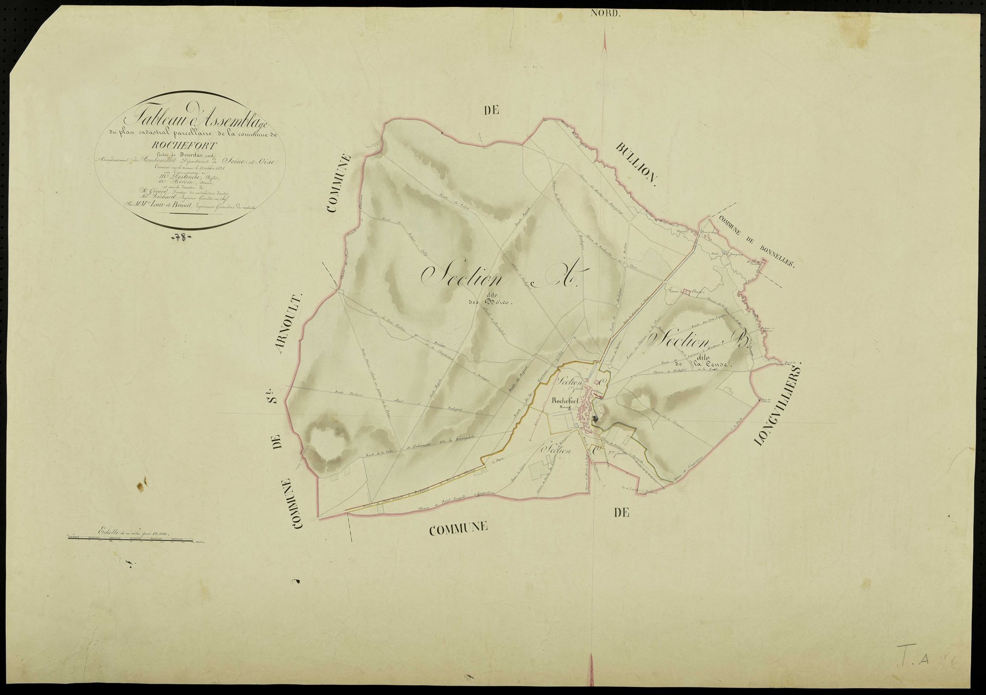 Rochefort-en-Yvelines - Plans de l’Administration du cadastre