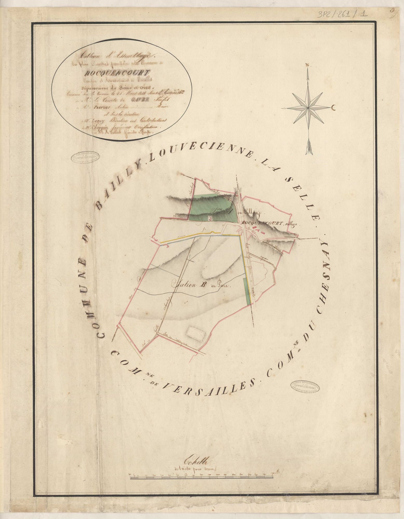 Rocquencourt - Plans de la Préfecture de Seine-et-Oise