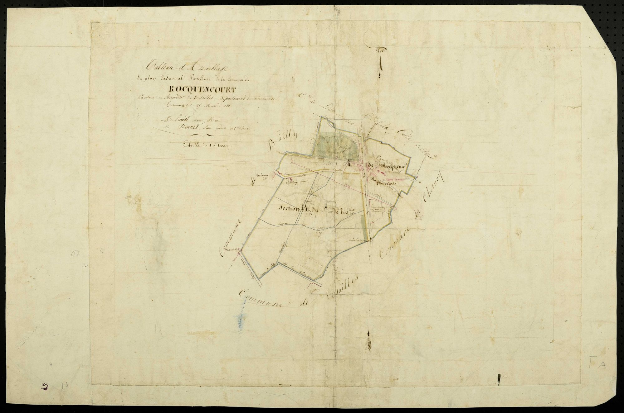 Rocquencourt - Plans de l’Administration du cadastre