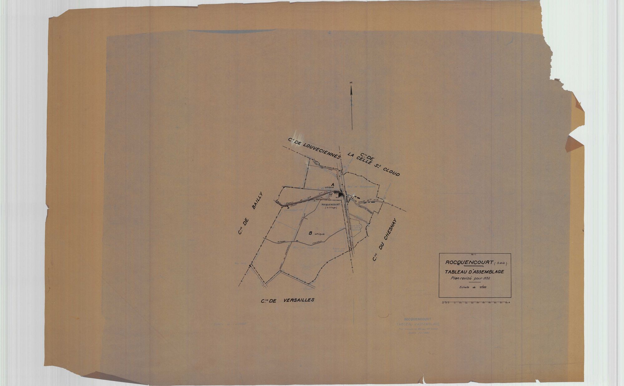 Rocquencourt - Plans du cadastre rénové