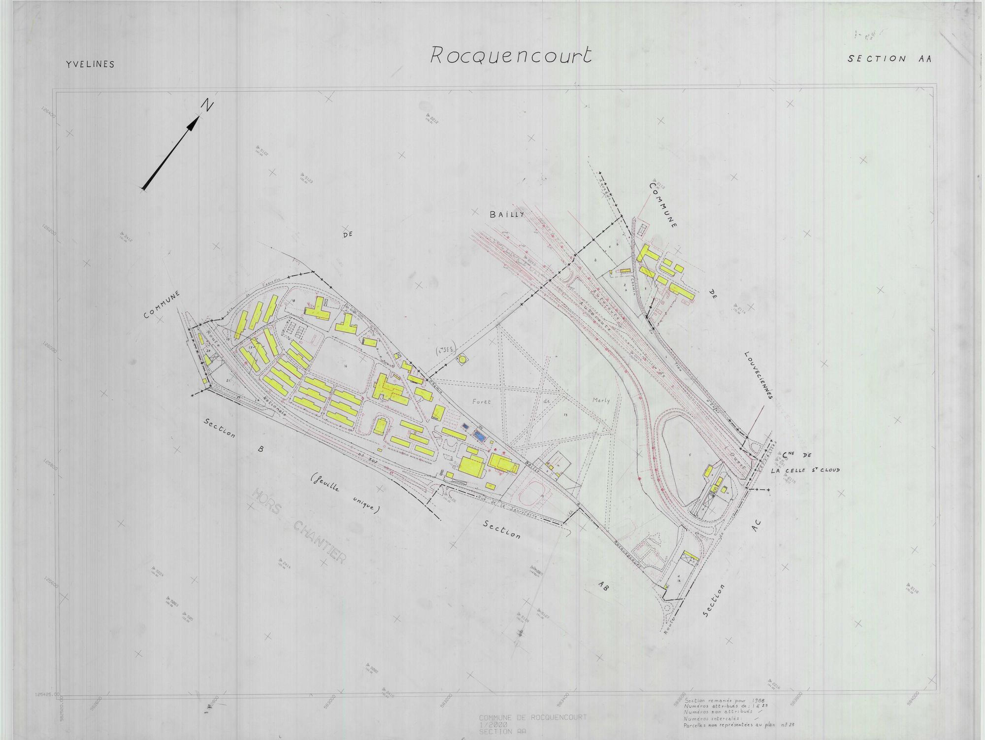 Rocquencourt - Plans du cadastre révisé