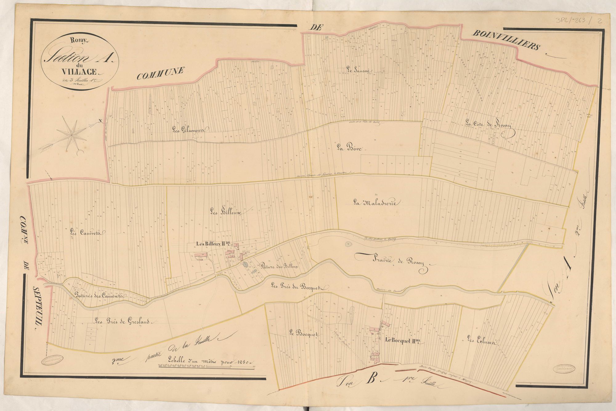 Rosay - Plans de la Préfecture de Seine-et-Oise
