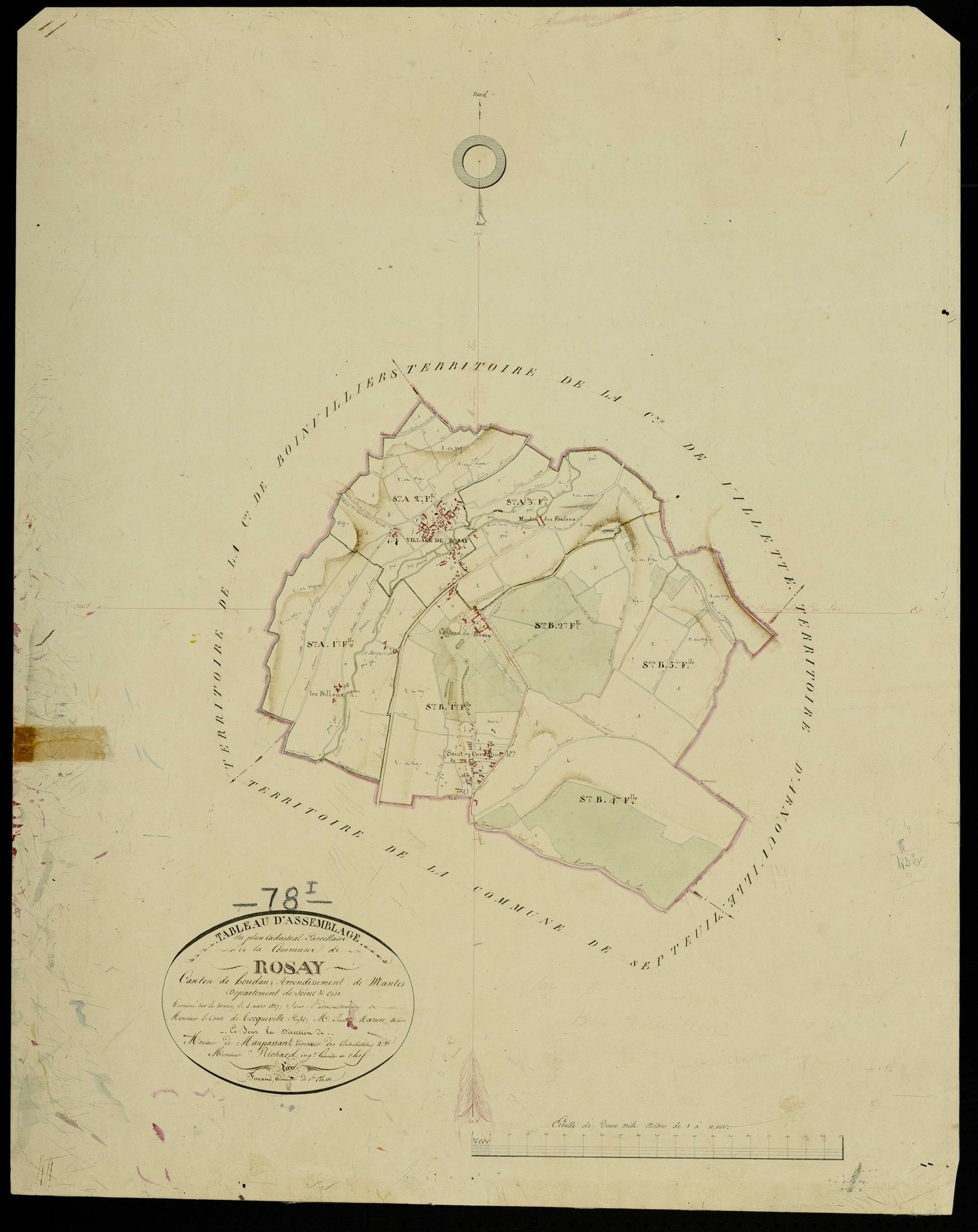 Rosay - Plans de l’Administration du cadastre