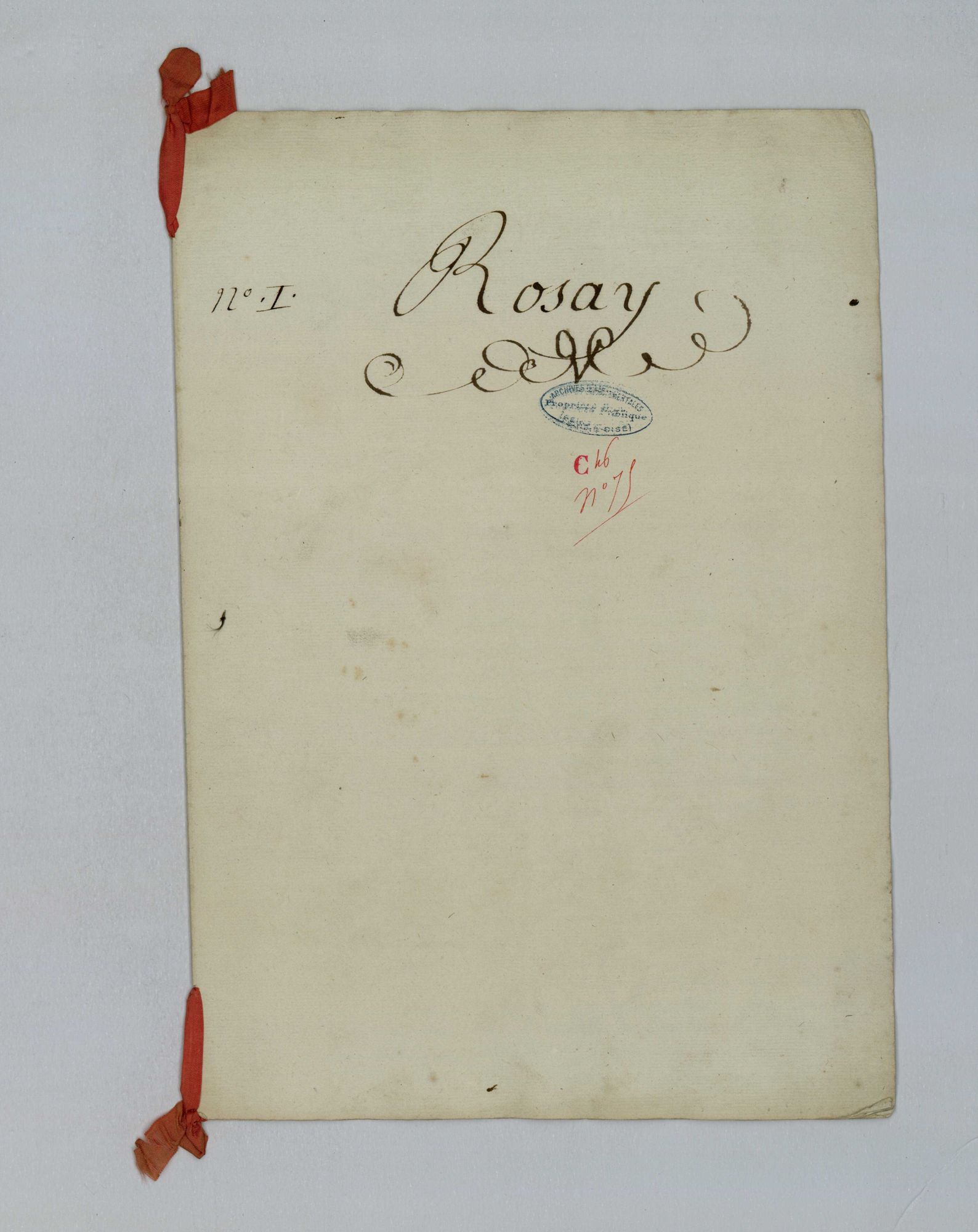 Rosay - Procès-verbal d'arpentage du territoire de la paroisse de Rosay