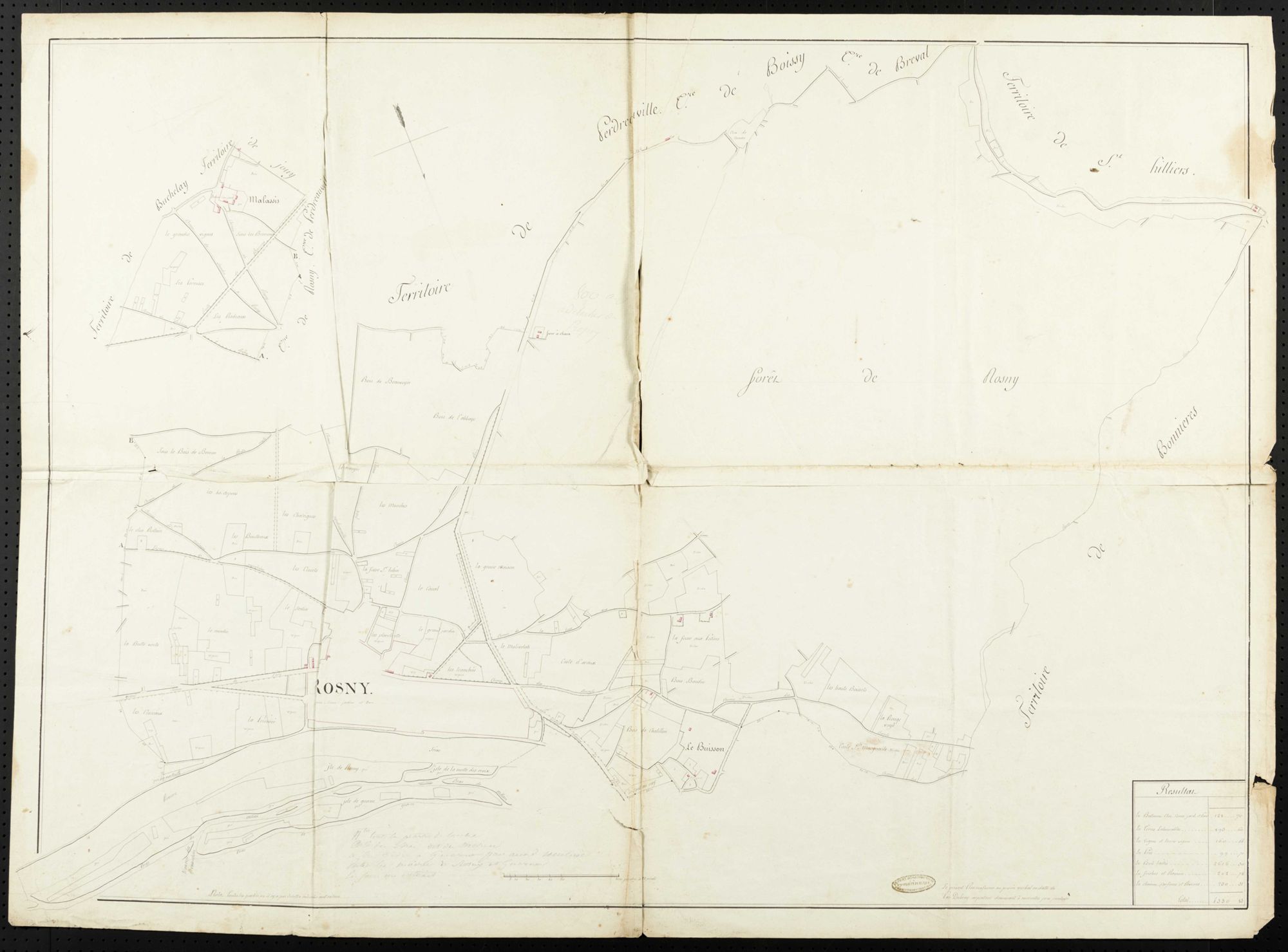 Rosny-sur-Seine - Plan d'intendance de la paroisse de Rosny-sur-Seine