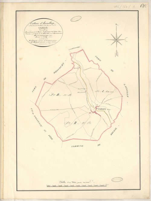 Sailly - Plans de la Préfecture de Seine-et-Oise
