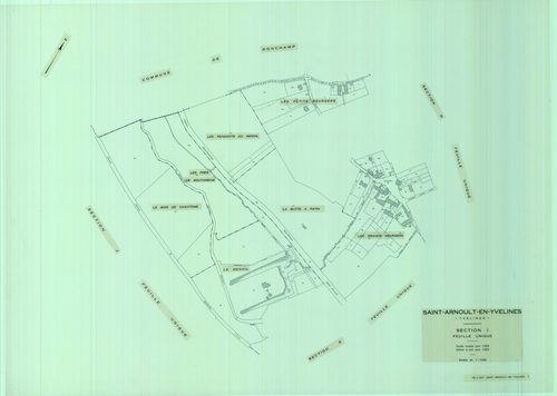 Saint-Arnoult-en-Yvelines - Plans du cadastre remembré