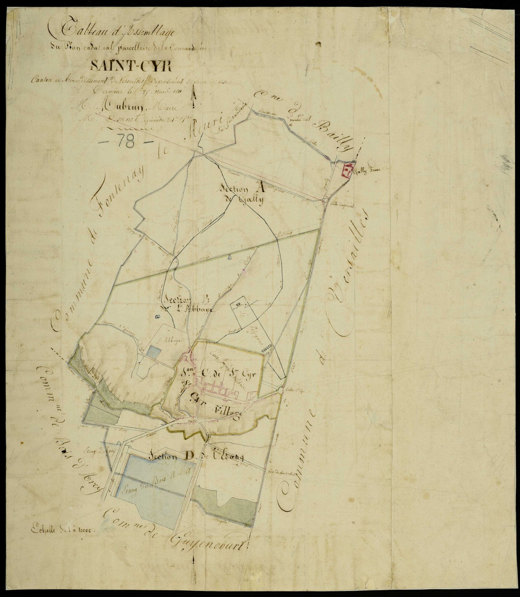 Saint-Cyr-l'École - Plans de l’Administration du cadastre