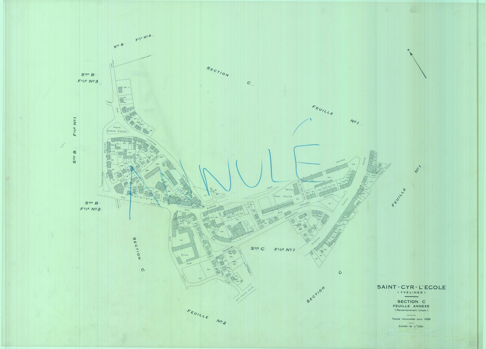 Saint-Cyr-l'École - Plans du cadastre révisé