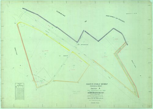 Saint-Cyr-l'École - Plans du cadastre remembré