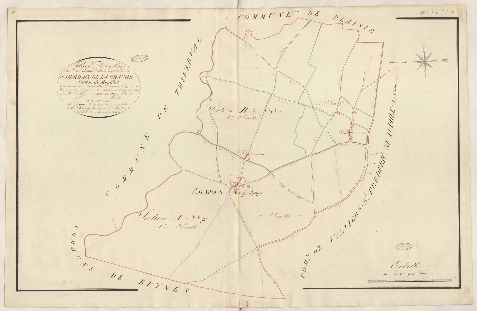 Saint-Germain-de-la-Grange - Plans de la Préfecture de Seine-et-Oise
