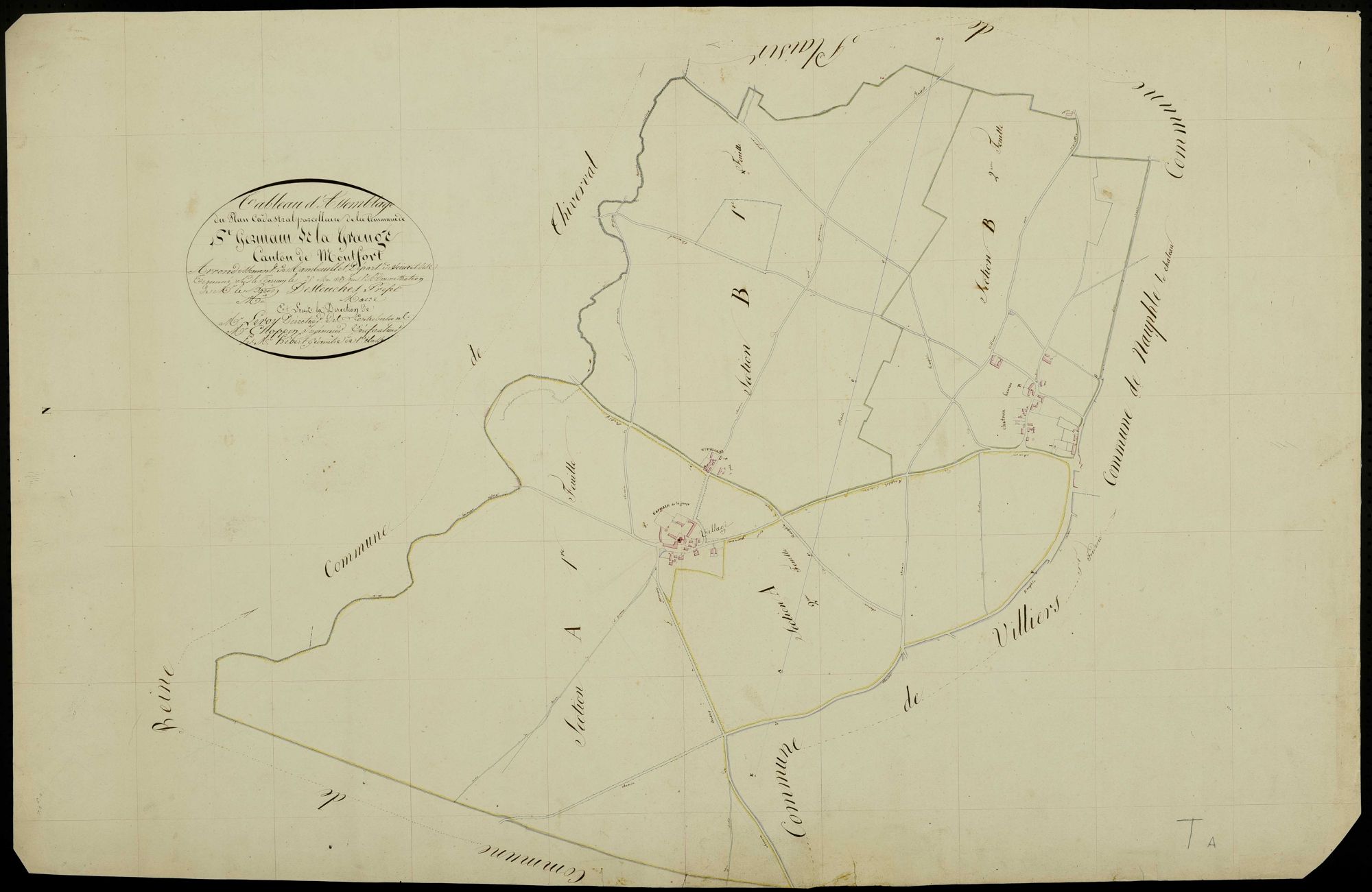Saint-Germain-de-la-Grange - Plans de l’Administration du cadastre