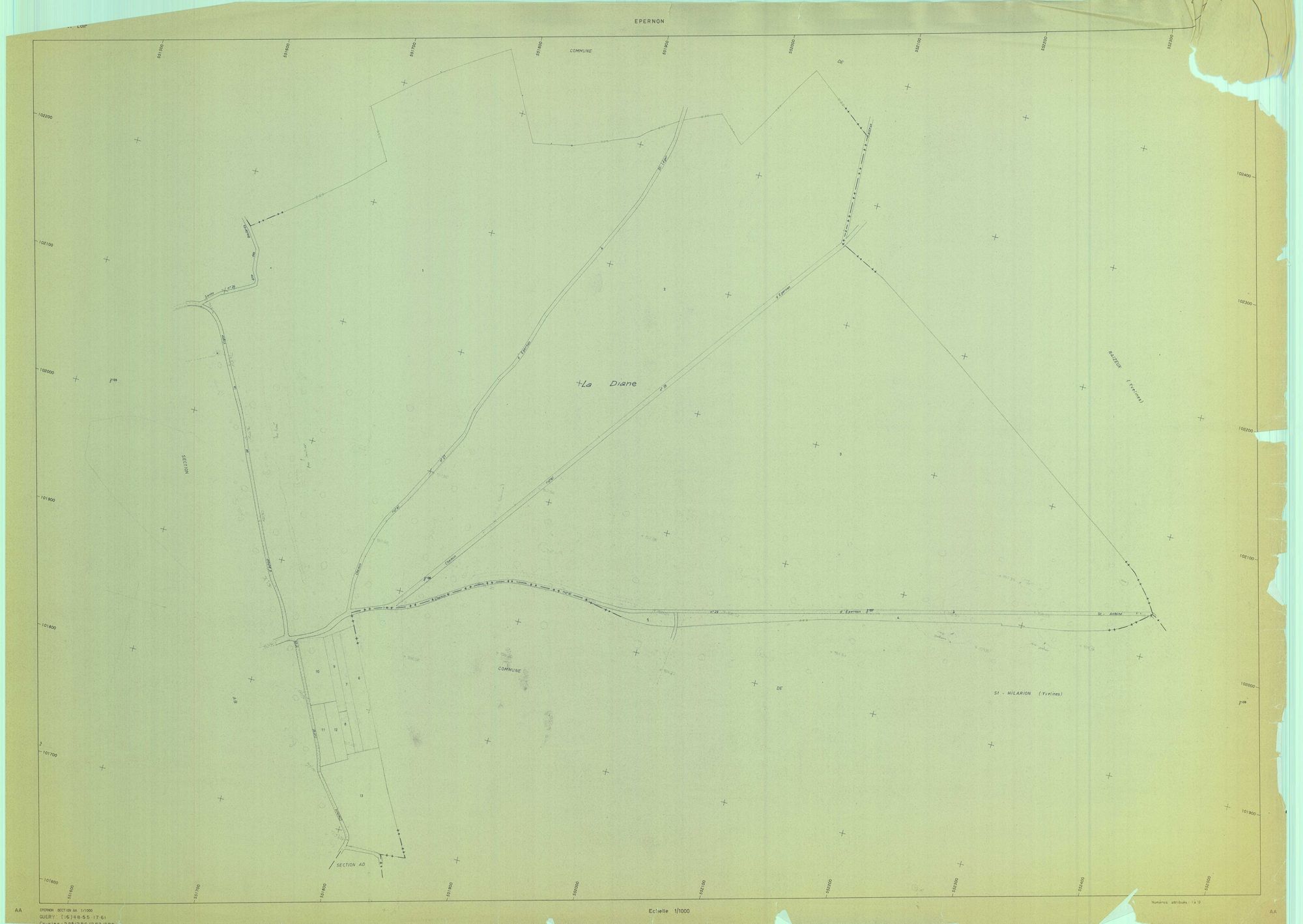 Saint-Germain-de-la-Grange - Plans du cadastre révisé