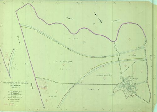 Saint-Germain-de-la-Grange - Plans du cadastre remembré