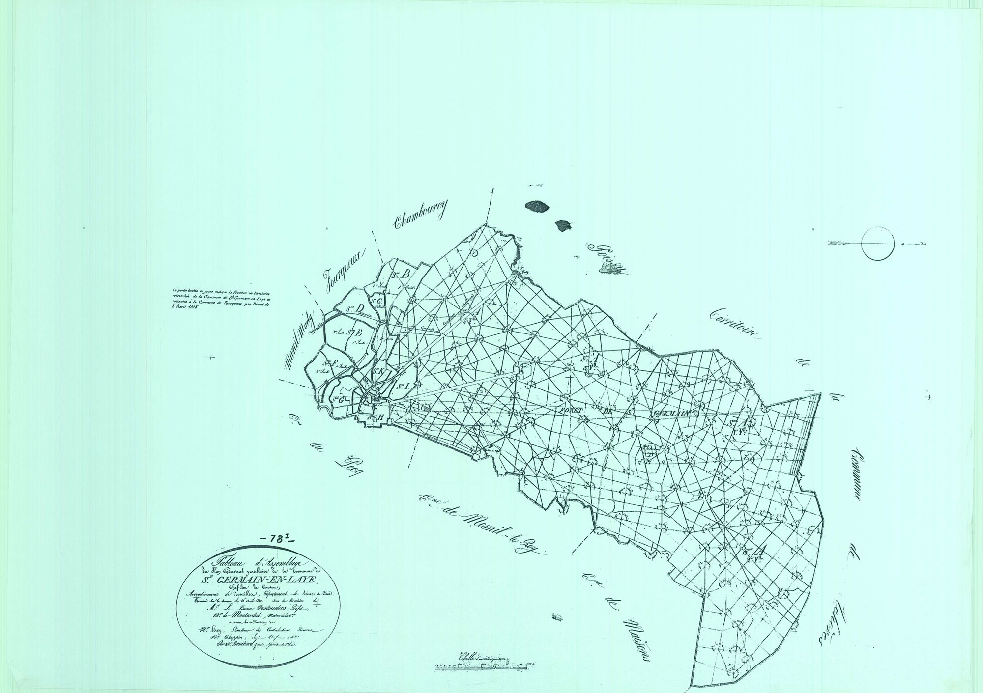 Saint-Germain-en-Laye - Plans du cadastre rénové