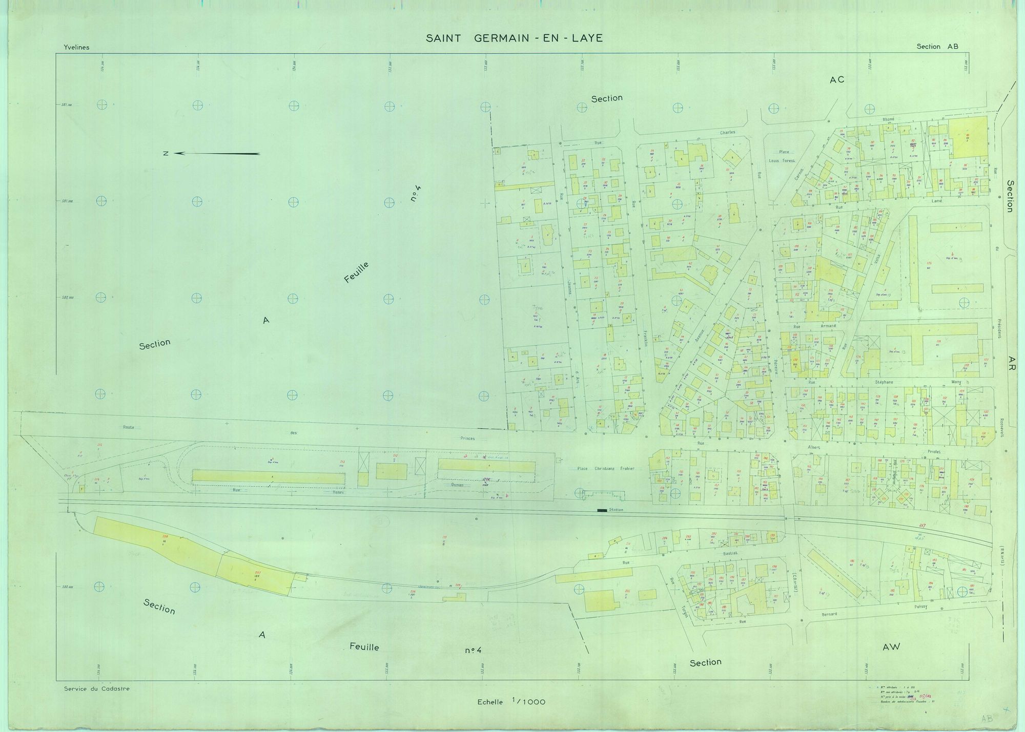 Saint-Germain-en-Laye - Plans du cadastre révisé