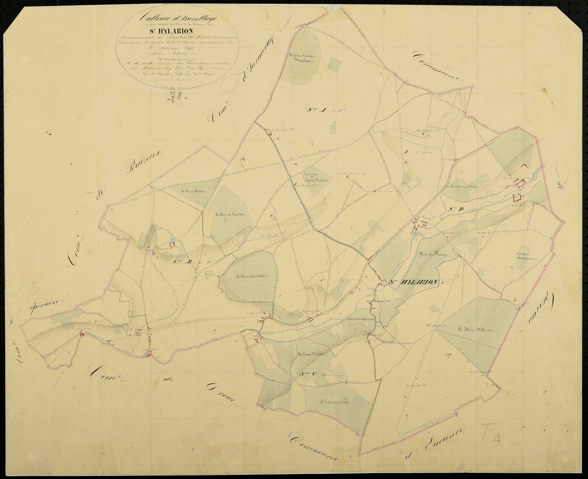 Saint-Hilarion - Plans de l’Administration du cadastre