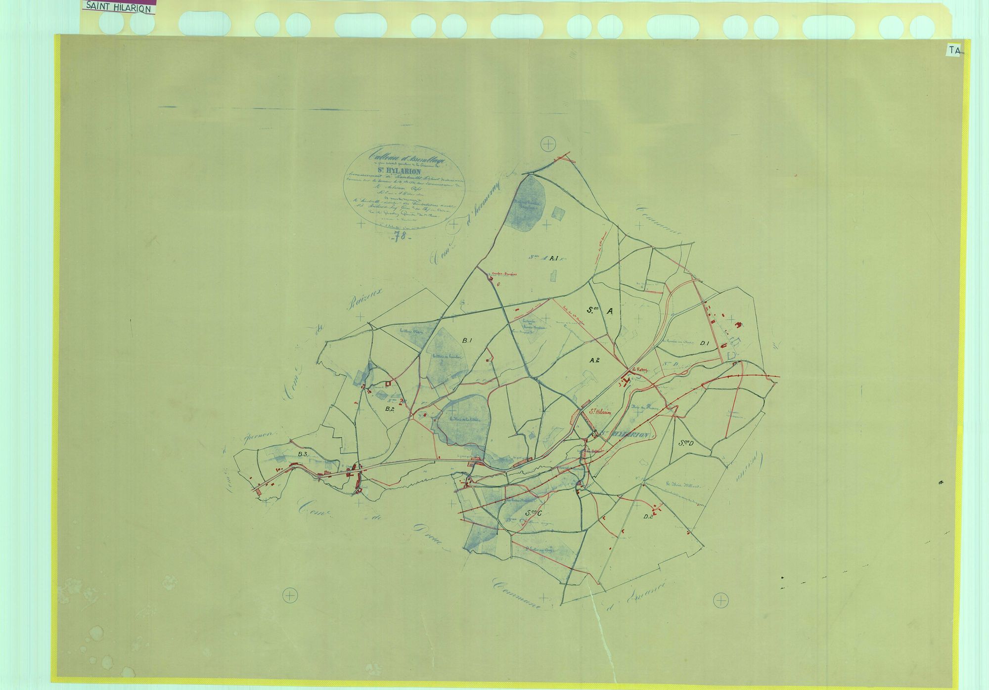 Saint-Hilarion - Plans du cadastre rénové