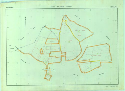 Saint-Hilarion - Plans du cadastre remembré