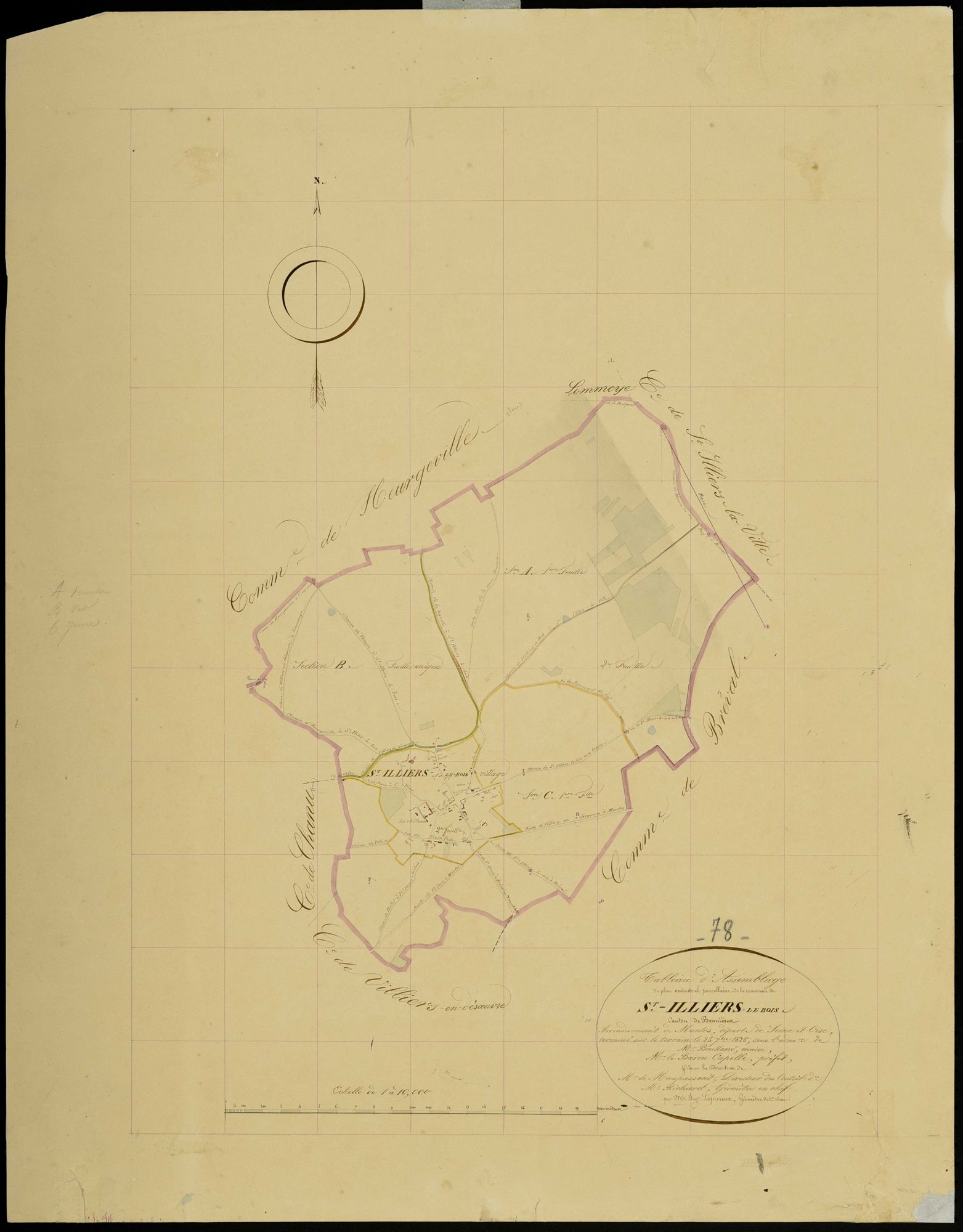 Saint-Illiers-le-Bois - Plans de l’Administration du cadastre