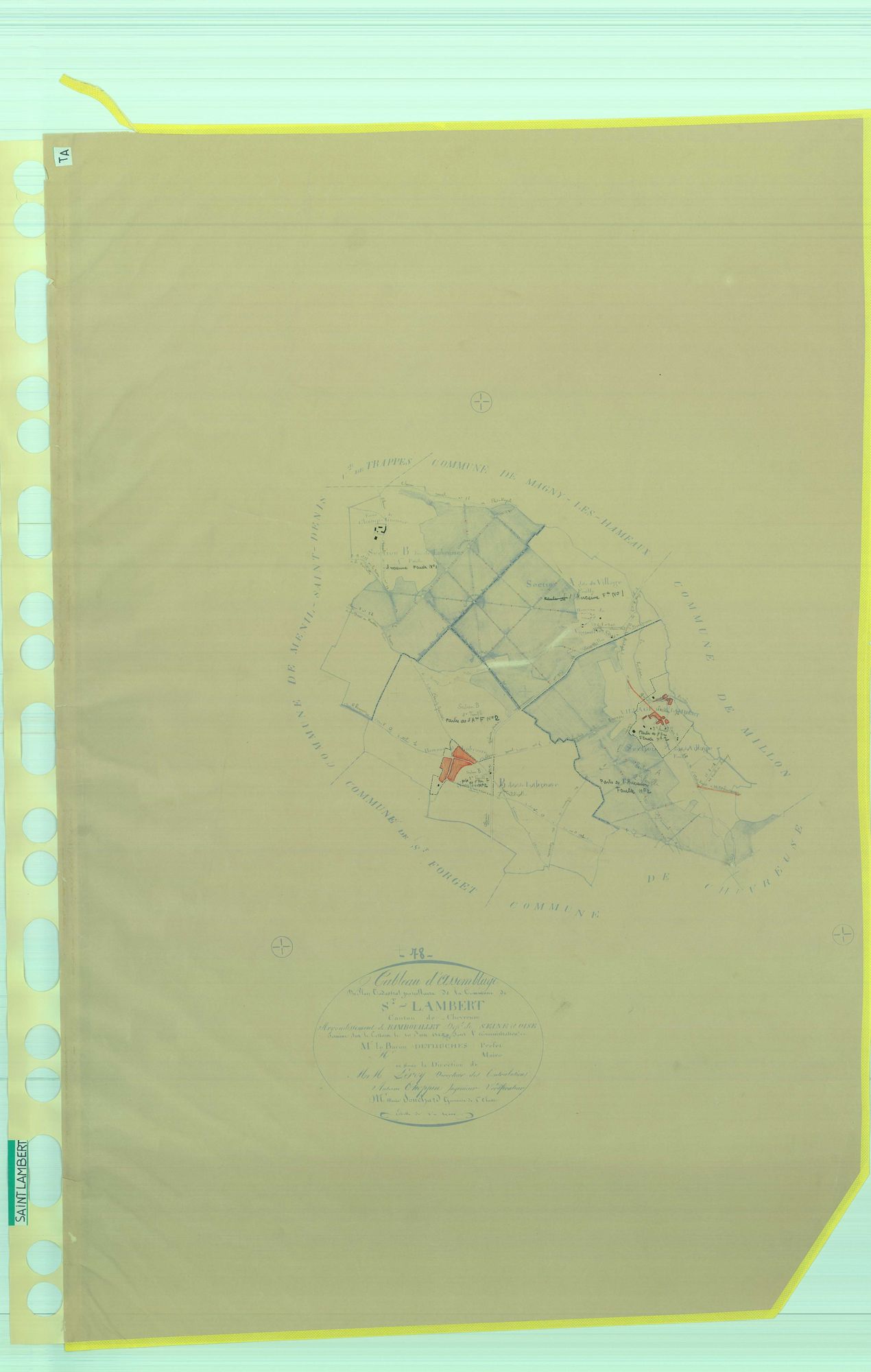 Saint-Lambert - Plans du cadastre rénové