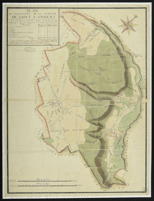 Saint-Lambert - Plan d'intendance de la paroisse de Saint-Lambert